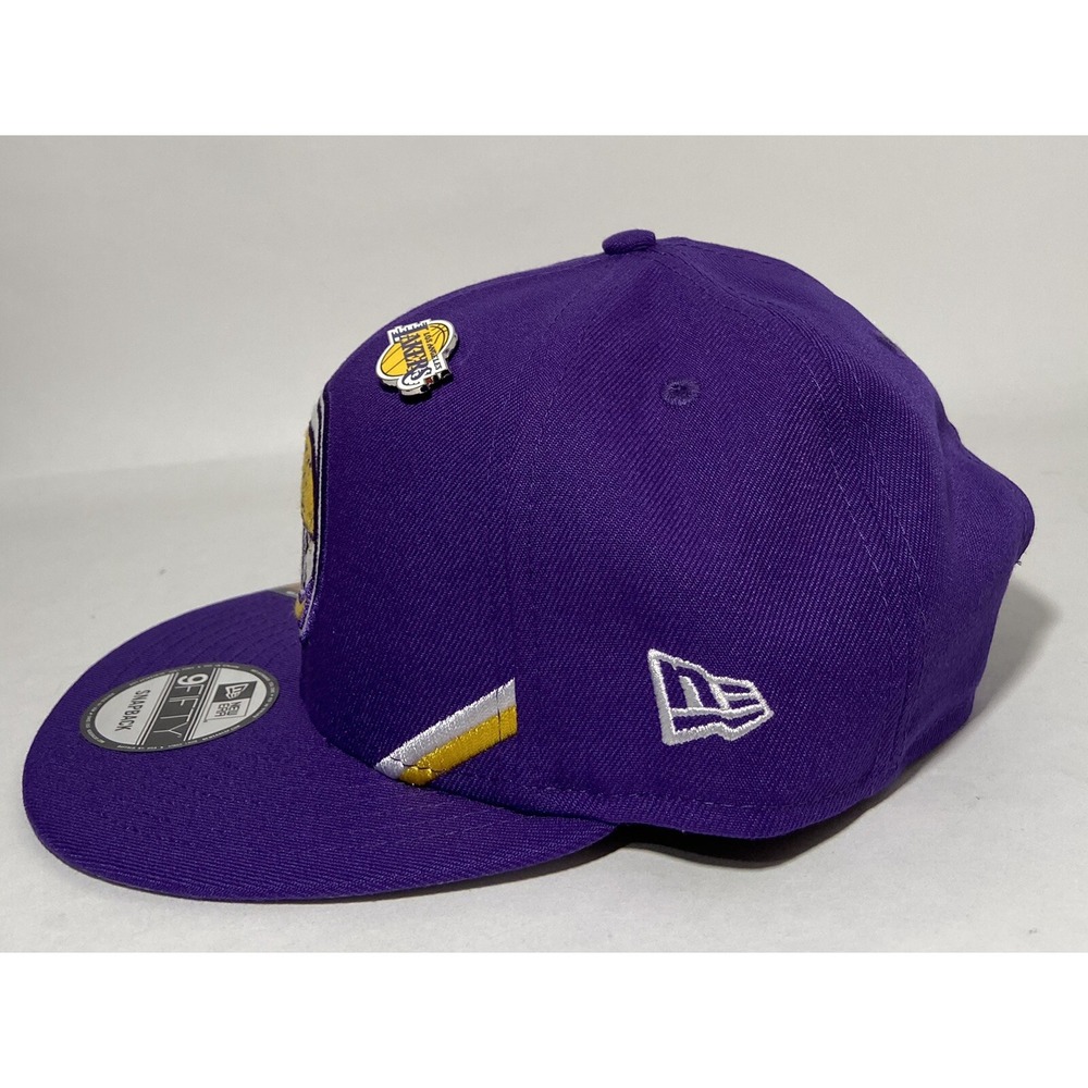 Los Angeles LA Lakers Snapback New Era Hat 2019 Draft Series With Lapel Pin - Picture 2 of 11
